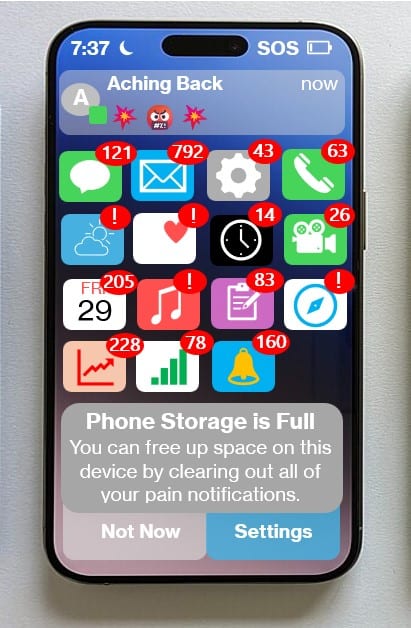 excessive pain due to neglect